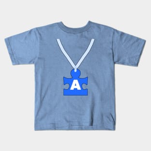 Blue A Jiggy necklace Kids T-Shirt